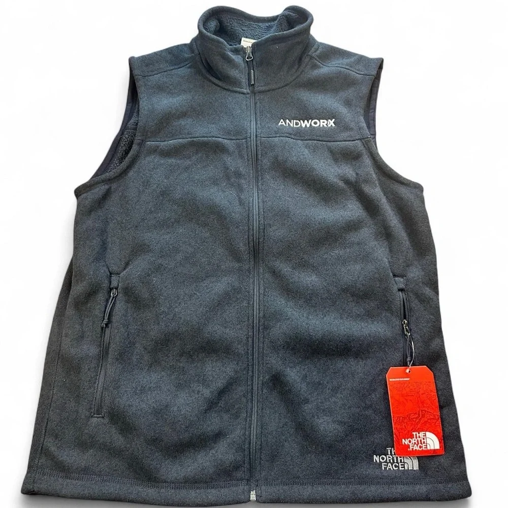 The North Face Men’s Fleece Sweater Vest Urban Gray‎ Blue Size Large NWT